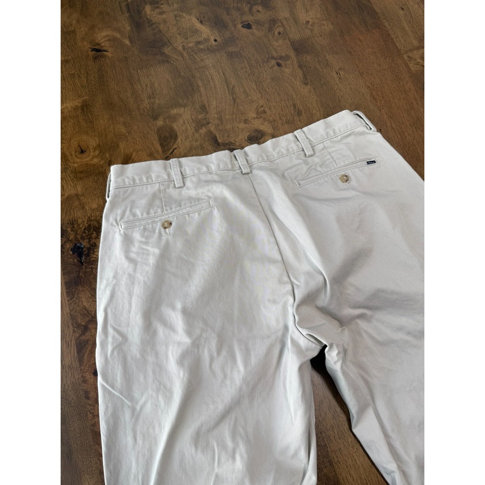 EUC Mens Polo Ralph‎ Lauren classic fit khaki pants chino flat front size 36x30 - Picture 10 of 12